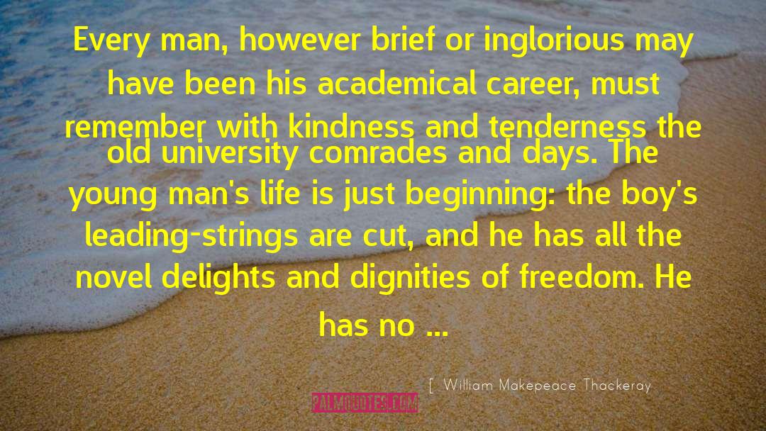 Kuenzel University quotes by William Makepeace Thackeray
