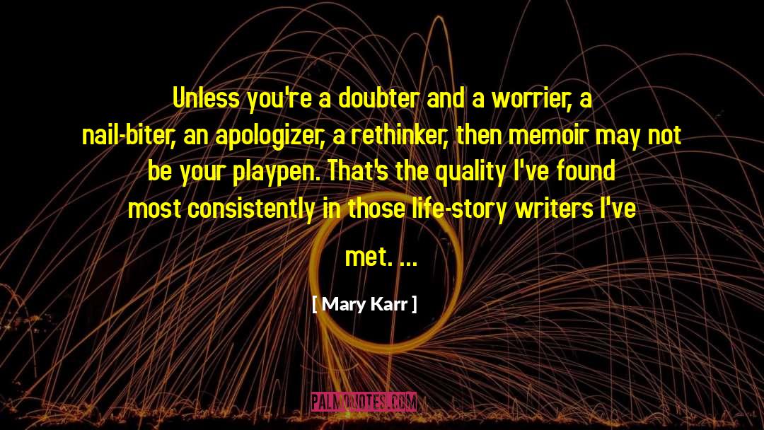 Kursten Karr quotes by Mary Karr