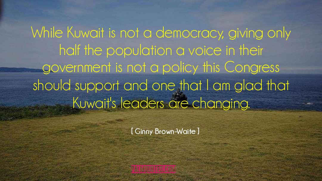 Kuwait quotes by Ginny Brown-Waite