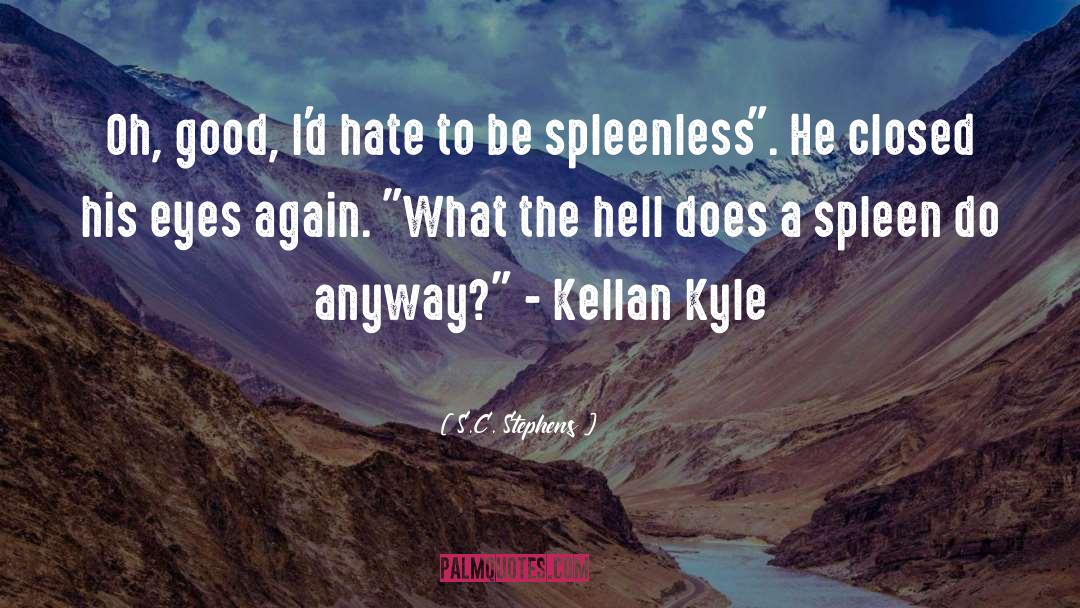 Kyle quotes by S.C. Stephens