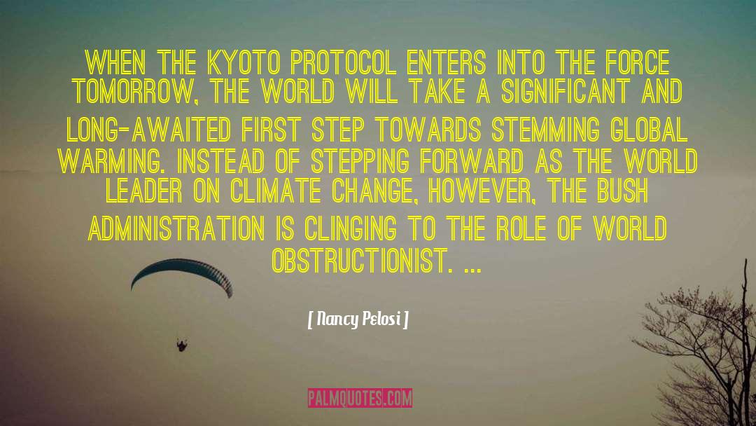 Kyoto Protocol quotes by Nancy Pelosi