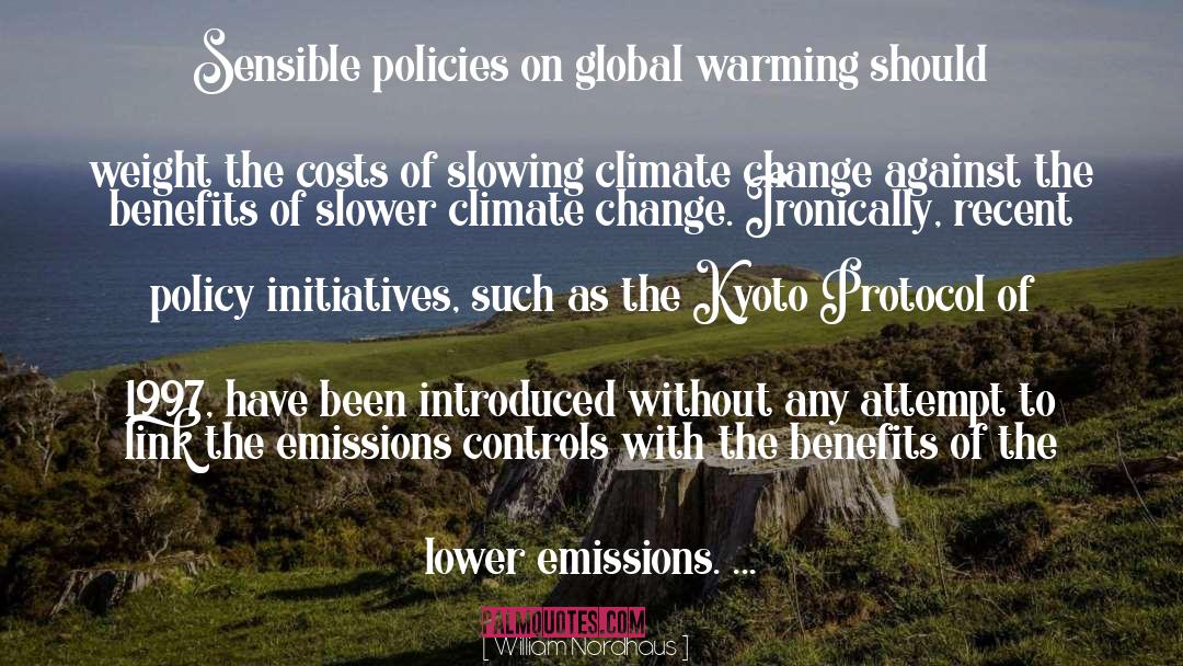 Kyoto Protocol quotes by William Nordhaus