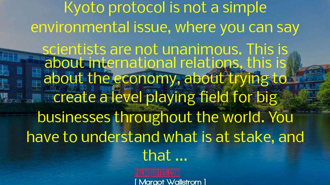 Kyoto Protocol quotes by Margot Wallstrom