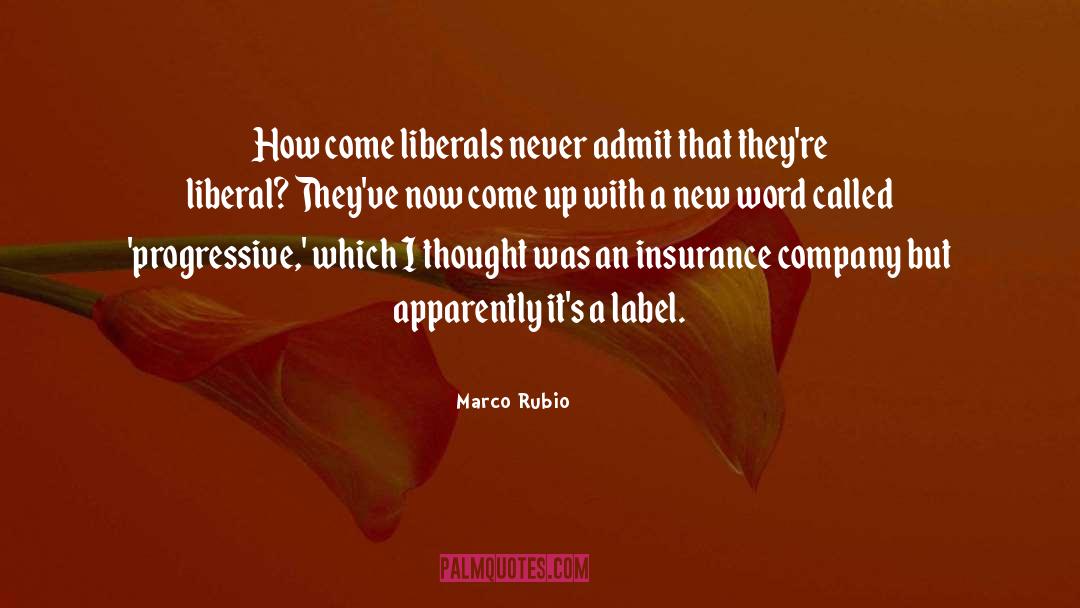 Label quotes by Marco Rubio