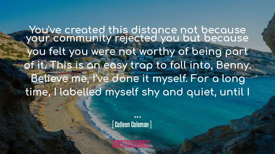 Labelled quotes by Colleen Coleman