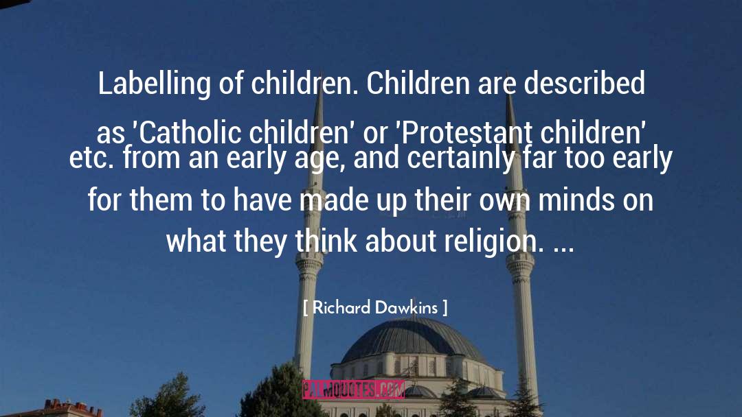 Labelling quotes by Richard Dawkins