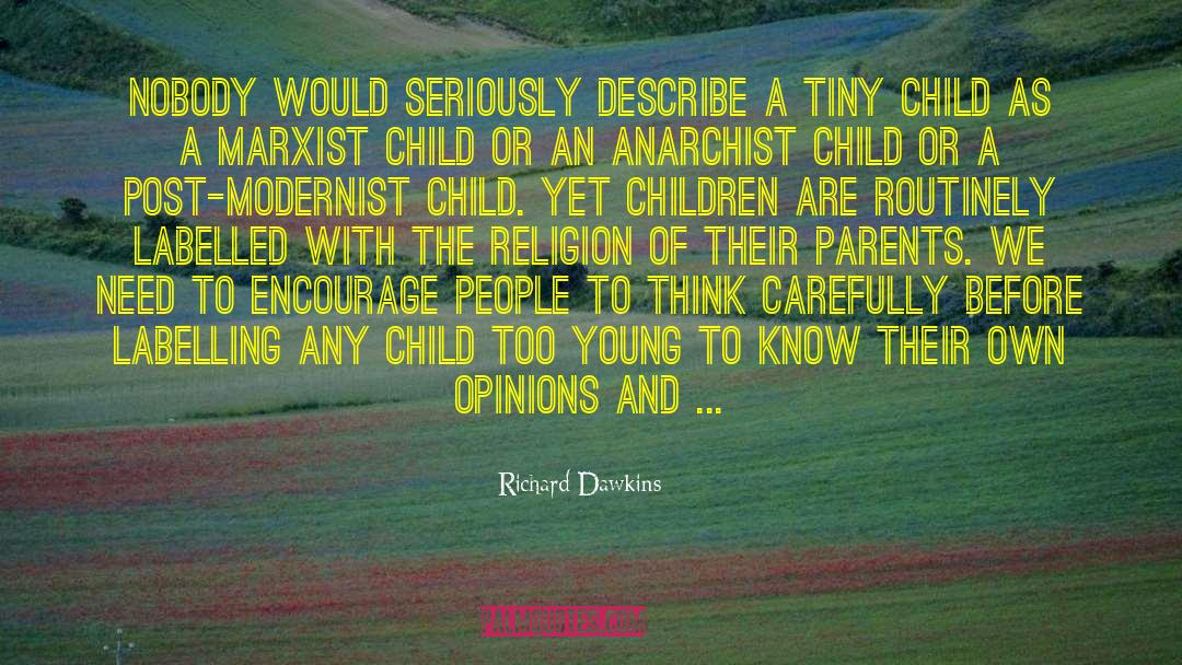 Labelling quotes by Richard Dawkins