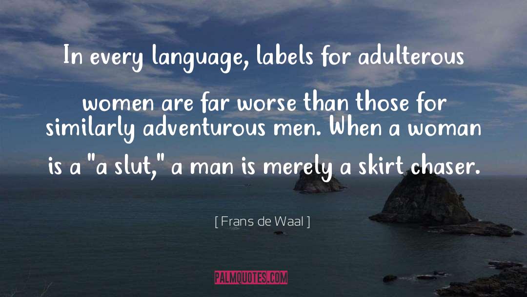 Labels quotes by Frans De Waal