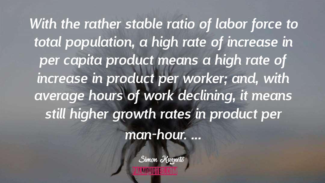 Labor Force quotes by Simon Kuznets