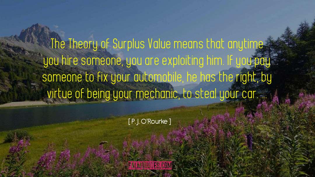 Labor Theory Of Value quotes by P. J. O'Rourke