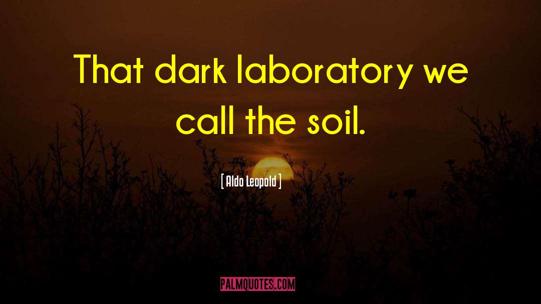 Laboratory quotes by Aldo Leopold