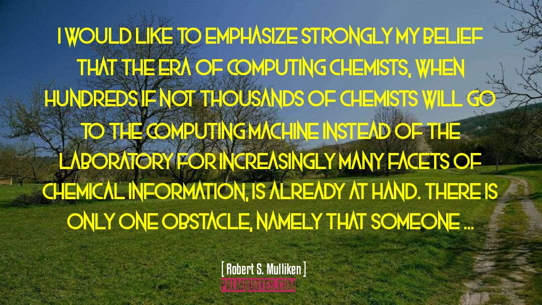 Laboratory quotes by Robert S. Mulliken