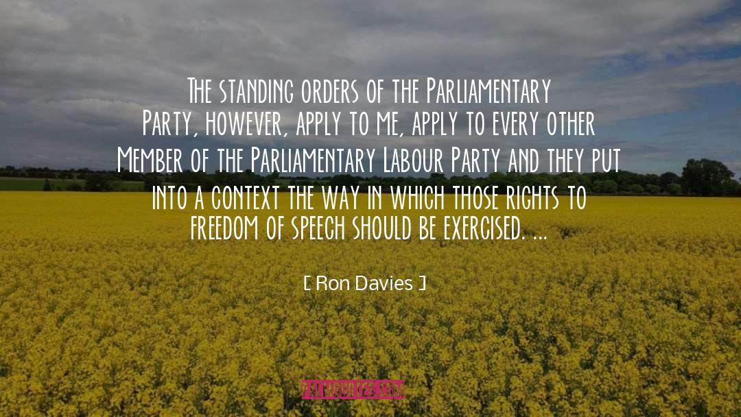 Labour Party quotes by Ron Davies
