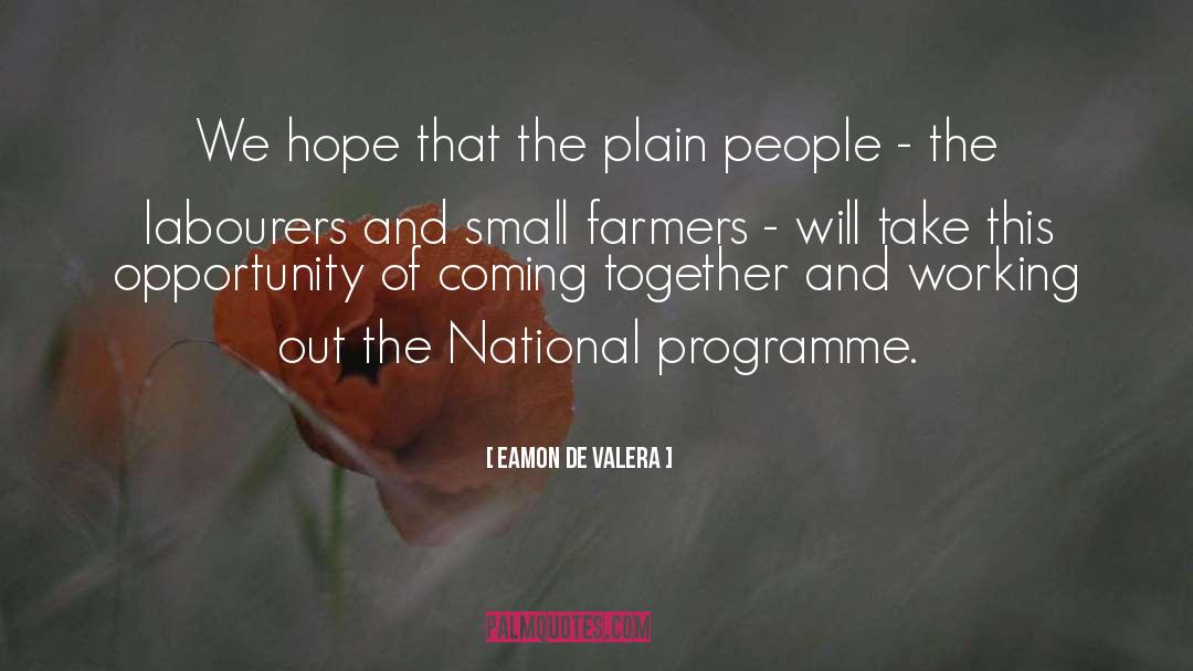 Labourers quotes by Eamon De Valera