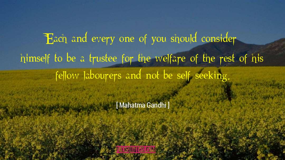 Labourers quotes by Mahatma Gandhi