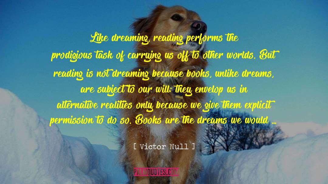 Labryinth Of Dreaming Books quotes by Victor Null