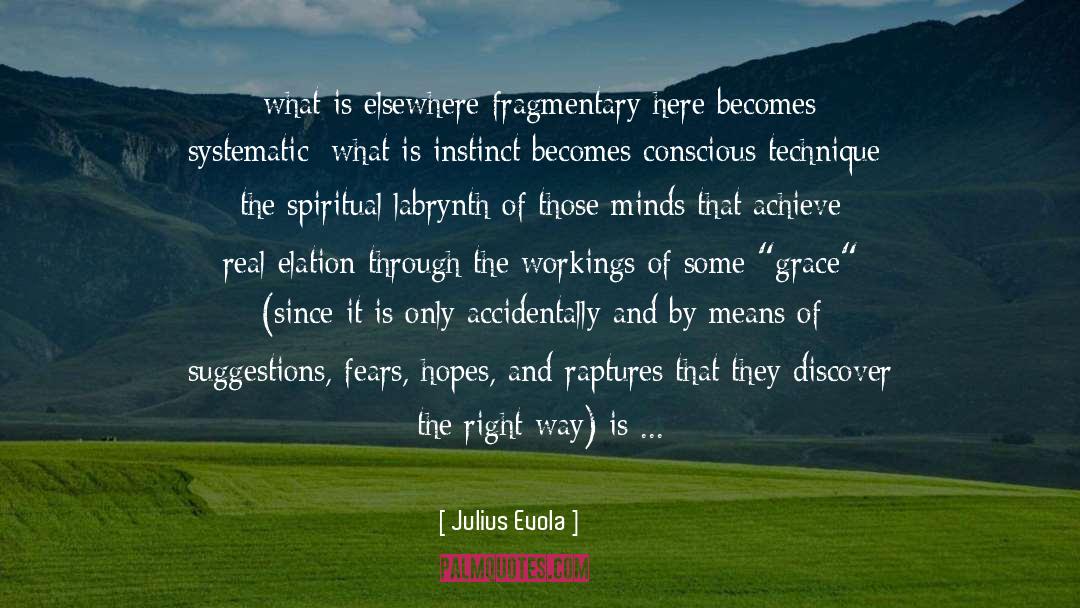 Labrynth quotes by Julius Evola