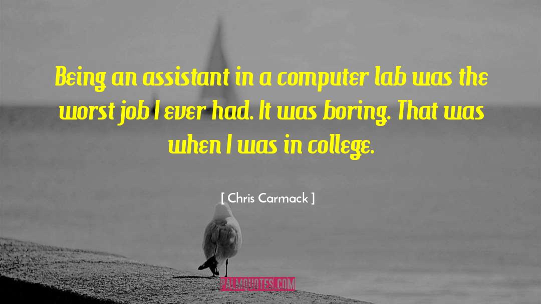 Labs quotes by Chris Carmack
