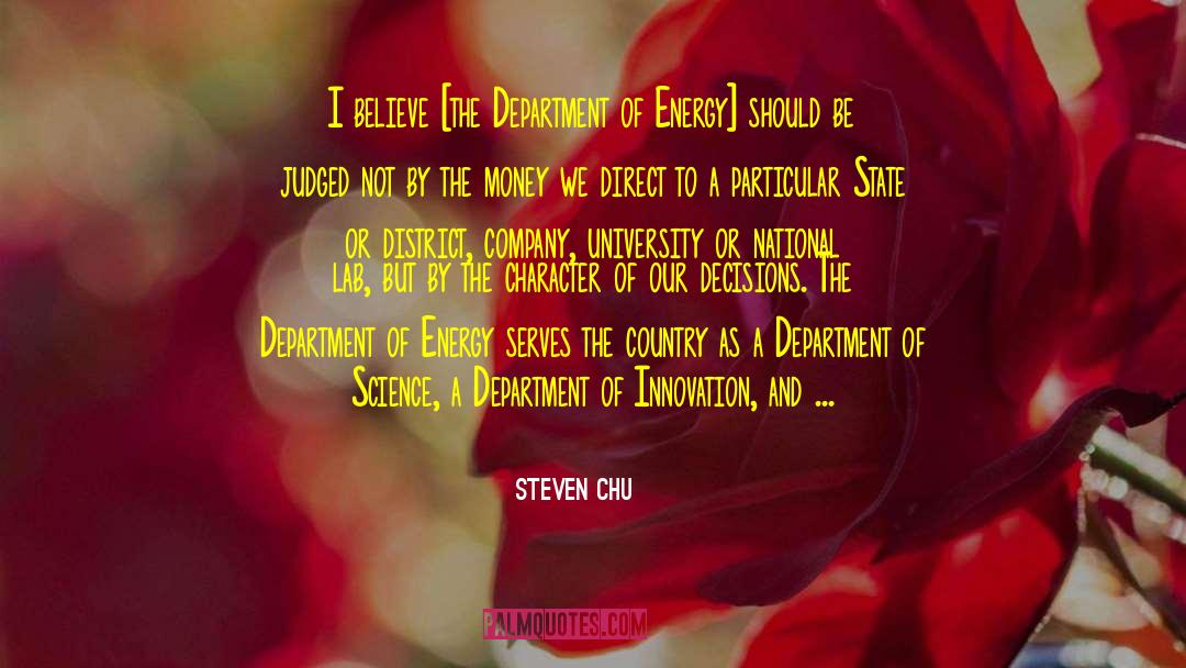 Labs quotes by Steven Chu