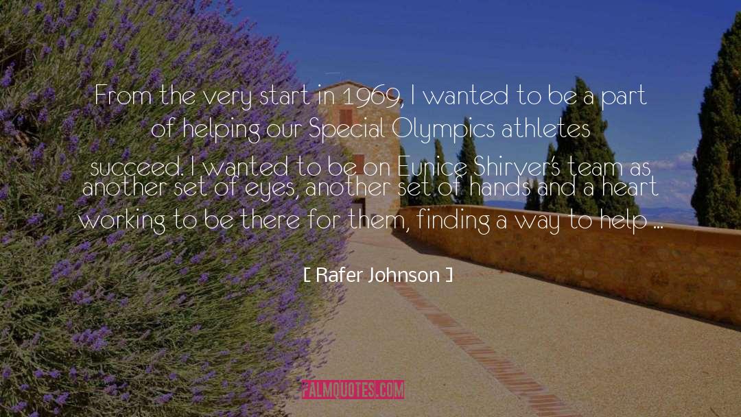 Labyrinth Helping Hands quotes by Rafer Johnson