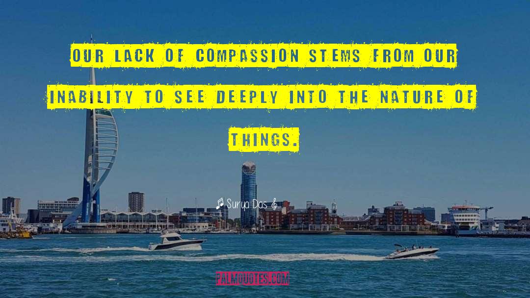 Lack Of Compassion quotes by Surya Das