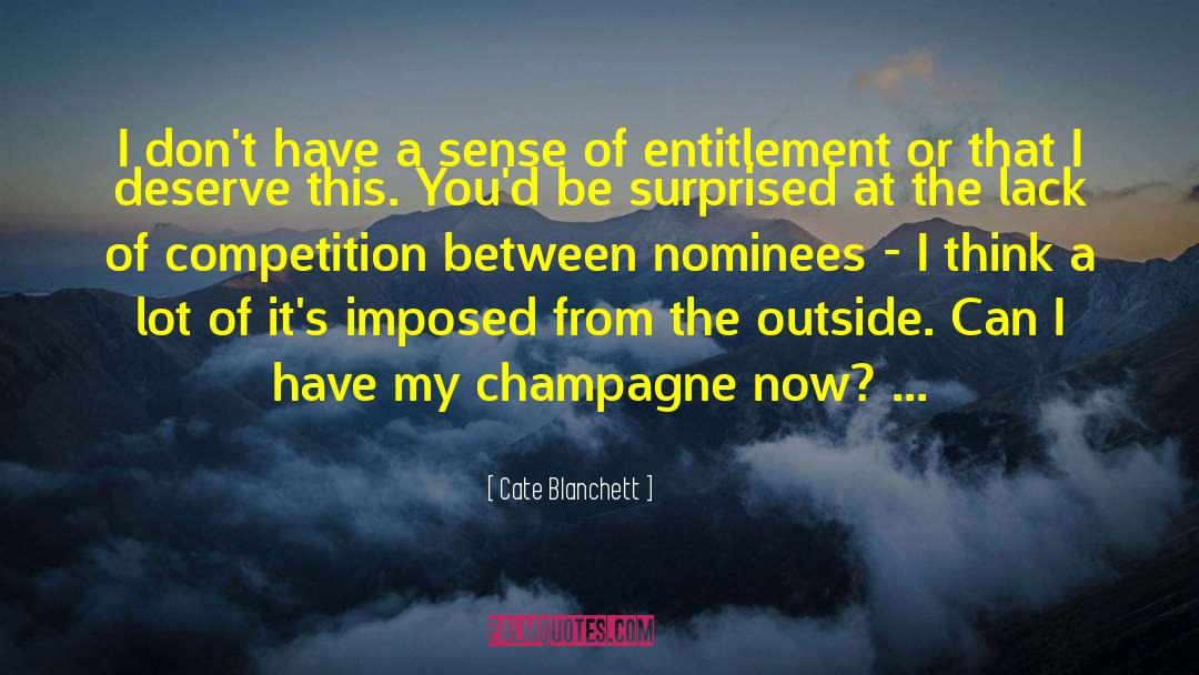 Lack Of Contentment quotes by Cate Blanchett