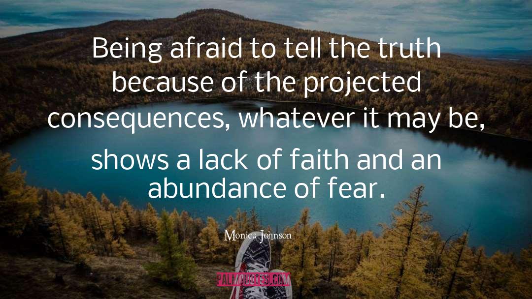 Lack Of Faith quotes by Monica Johnson