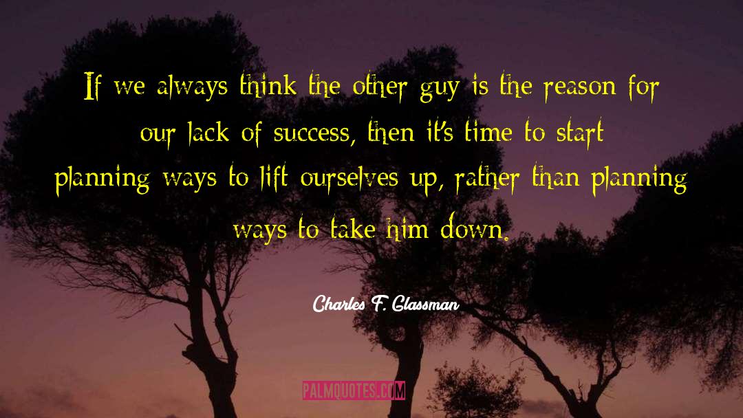 Lack Of Fulfillment quotes by Charles F. Glassman