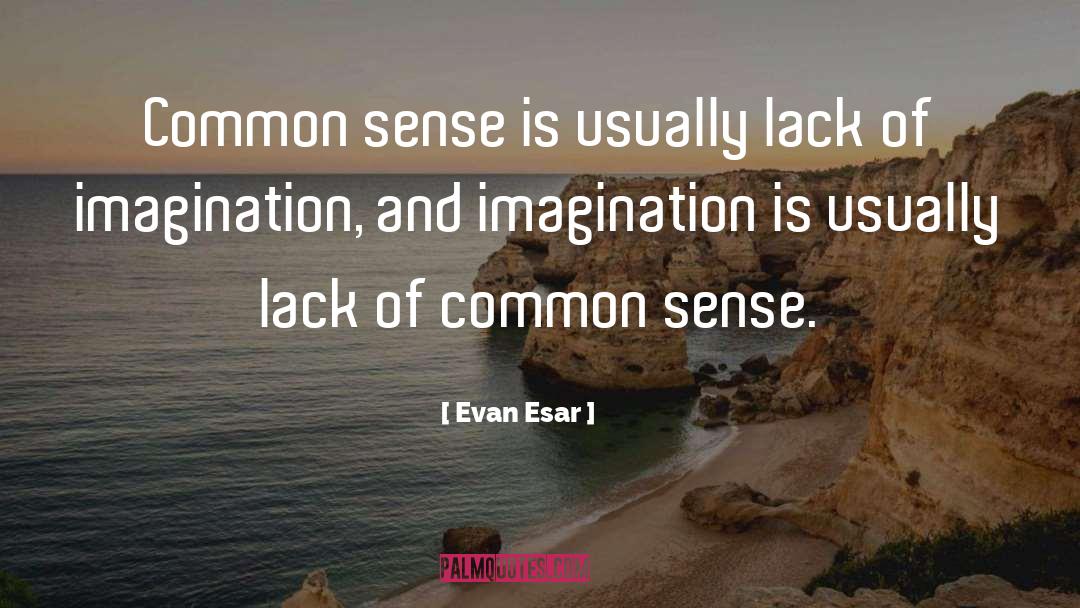 Lack Of Imagination quotes by Evan Esar