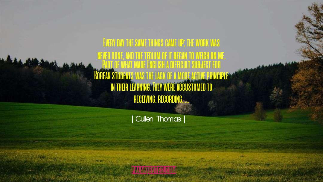 Lack Of Knowledge quotes by Cullen Thomas