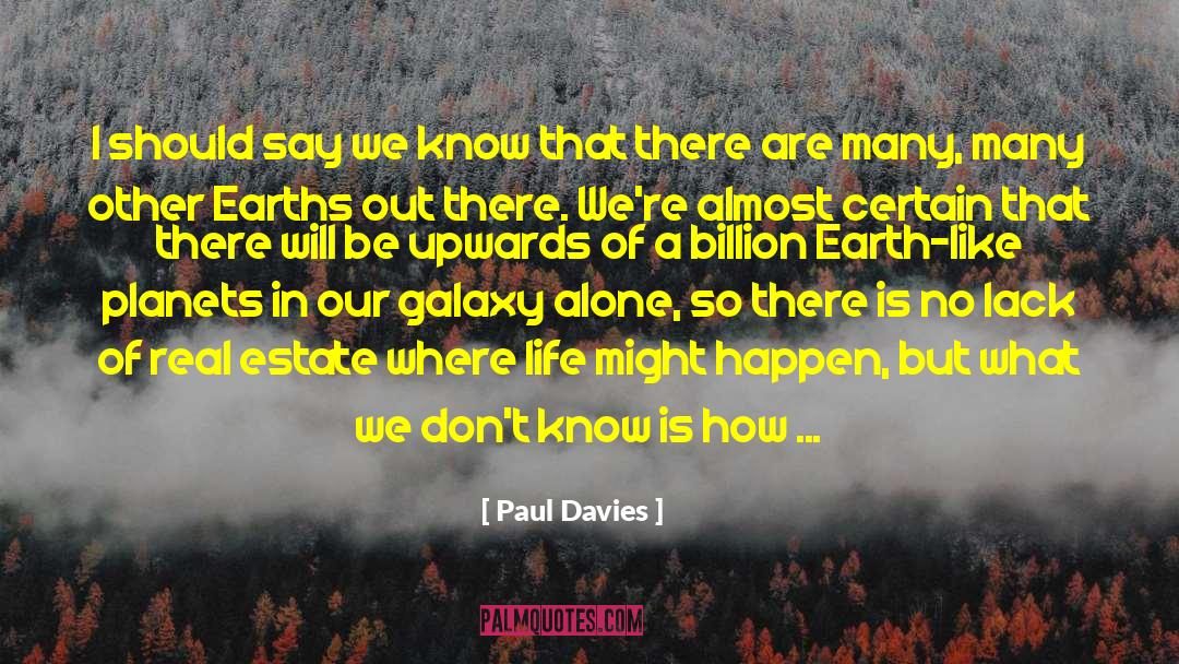 Lack Of Knowledge quotes by Paul Davies