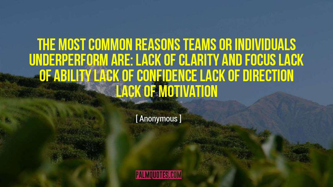 Lack Of Motivation quotes by Anonymous