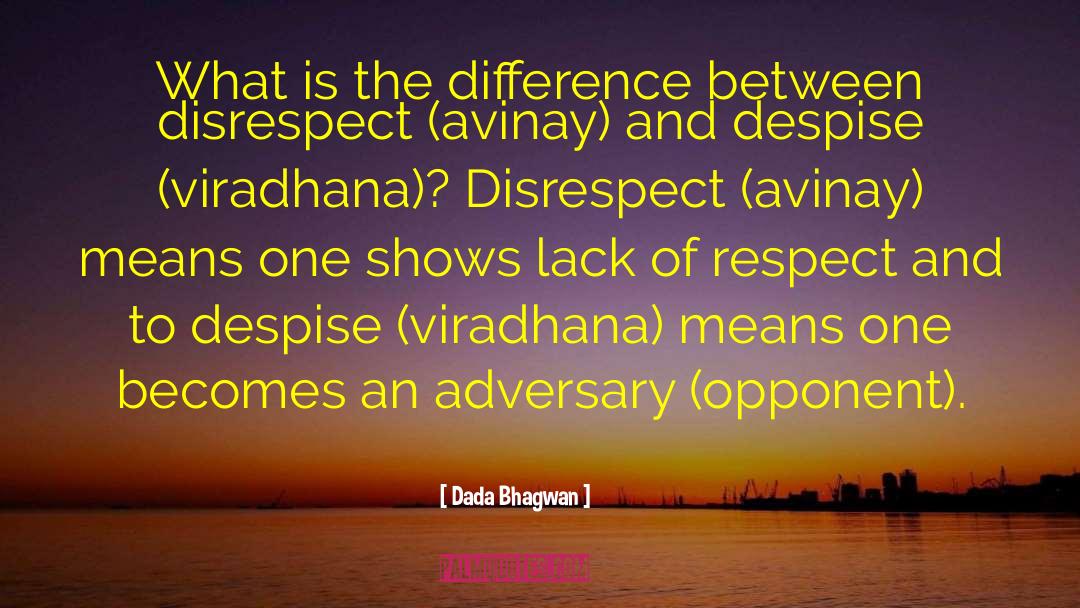 Lack Of Respect quotes by Dada Bhagwan