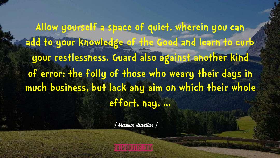 Lack Of Sleep quotes by Marcus Aurelius