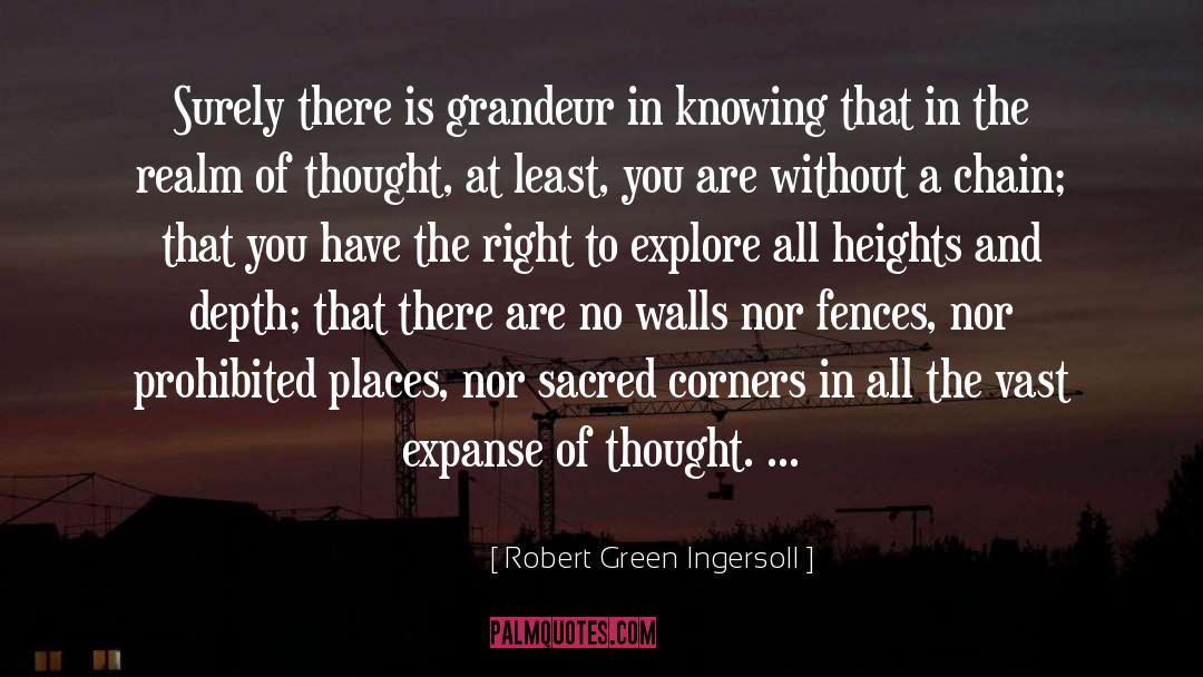 Lack Of Thought quotes by Robert Green Ingersoll