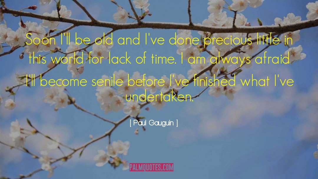 Lack Of Time quotes by Paul Gauguin