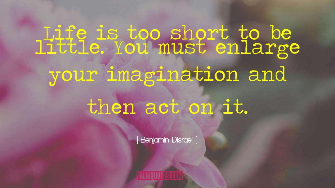 Lacking Imagination quotes by Benjamin Disraeli