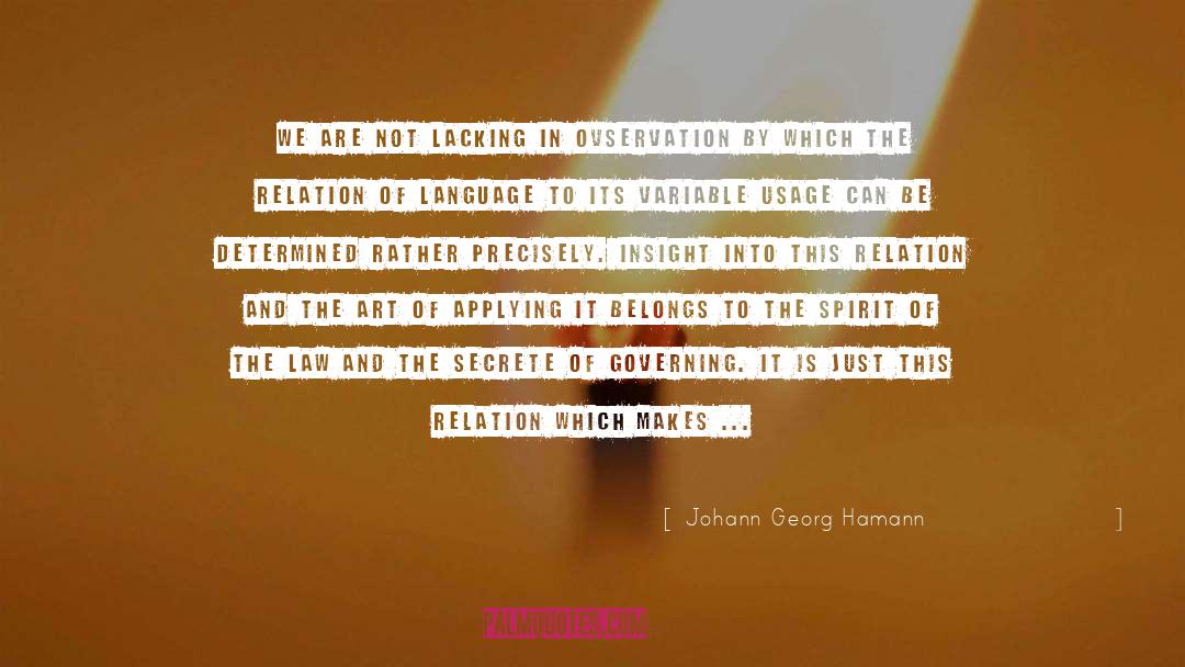 Lacking Substance quotes by Johann Georg Hamann