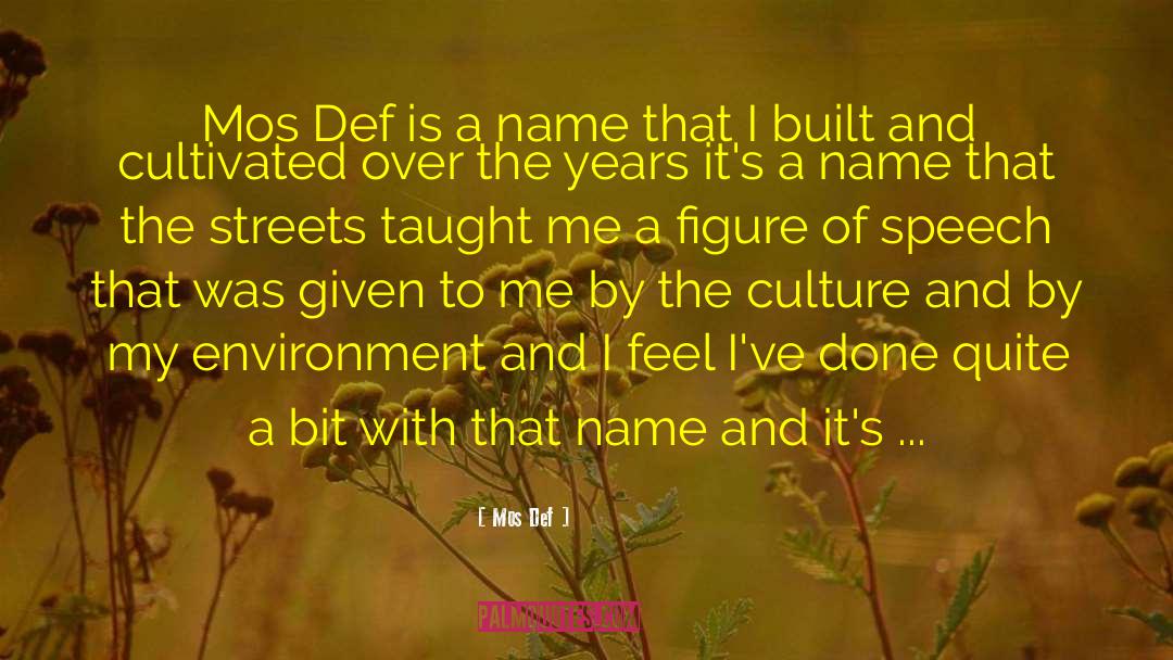 Lacklustre Def quotes by Mos Def