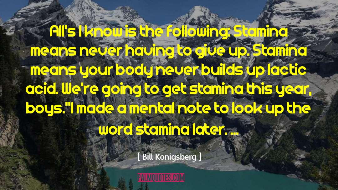 Lactic Acid quotes by Bill Konigsberg