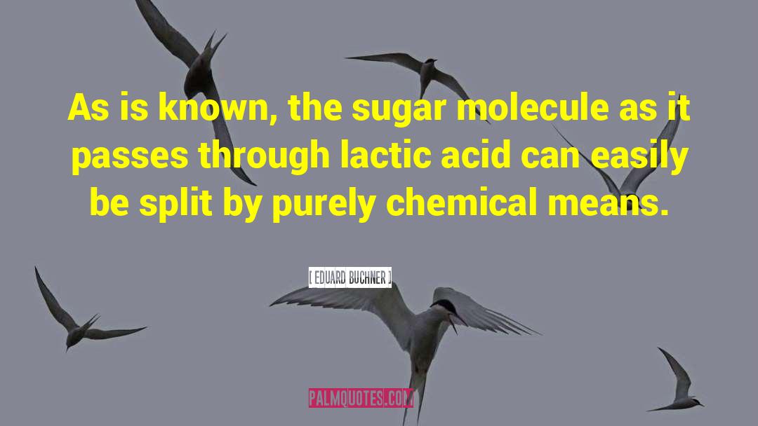 Lactic Acid quotes by Eduard Buchner
