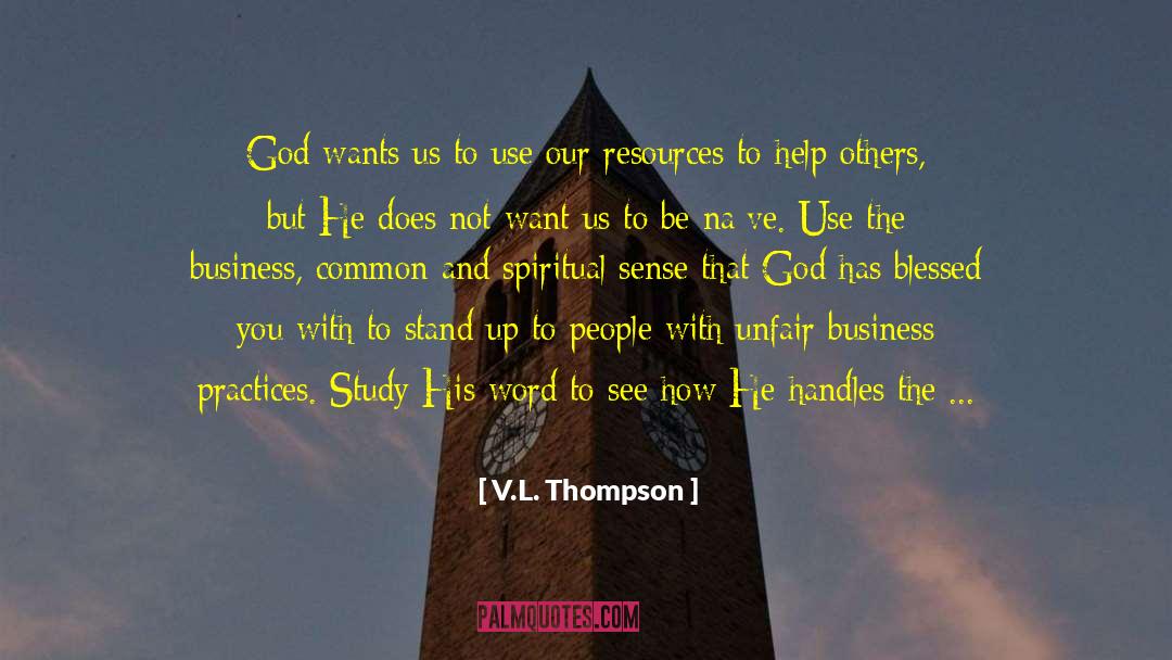Ladainian Thompson quotes by V.L. Thompson