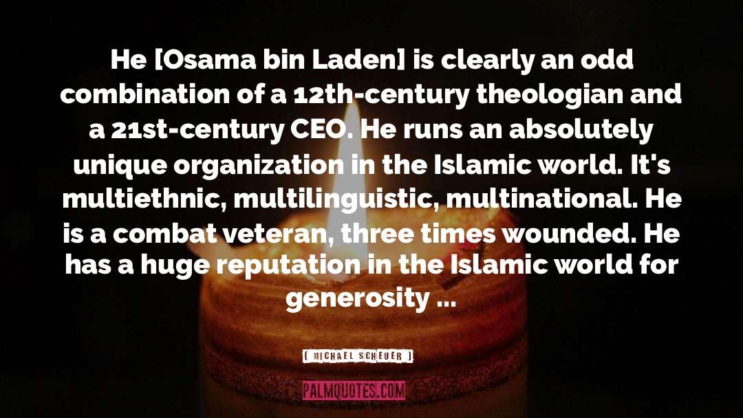 Laden quotes by Michael Scheuer