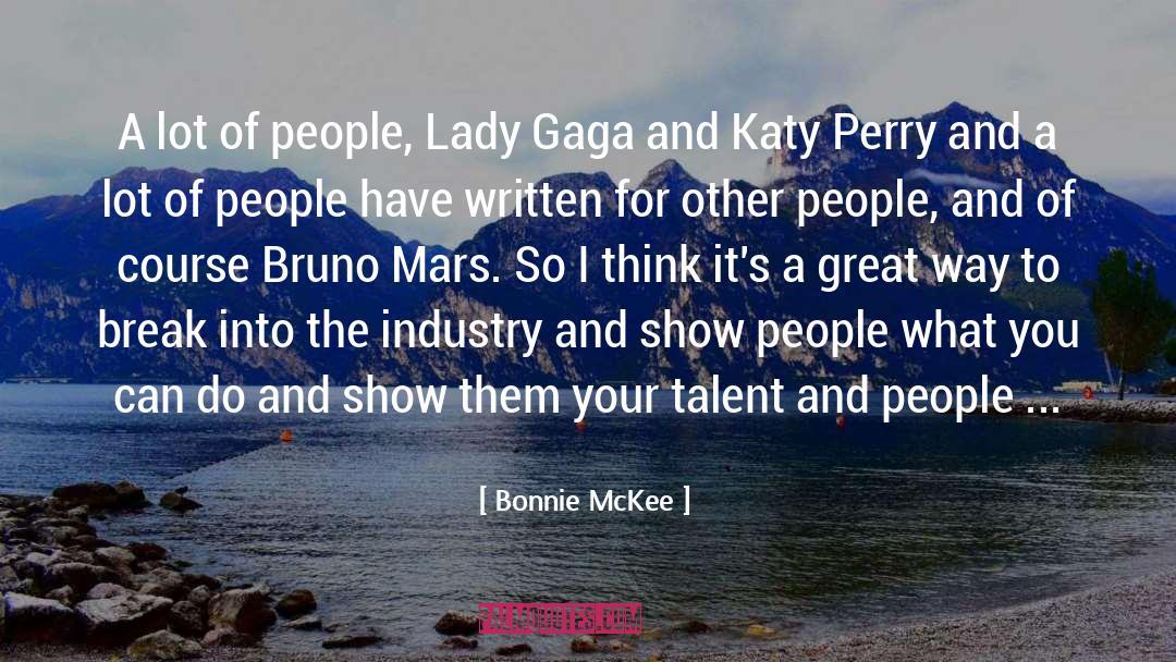 Lady Gaga quotes by Bonnie McKee