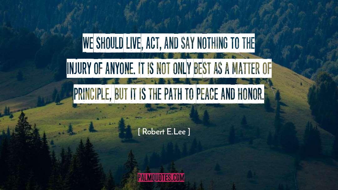 Lady Injury quotes by Robert E.Lee