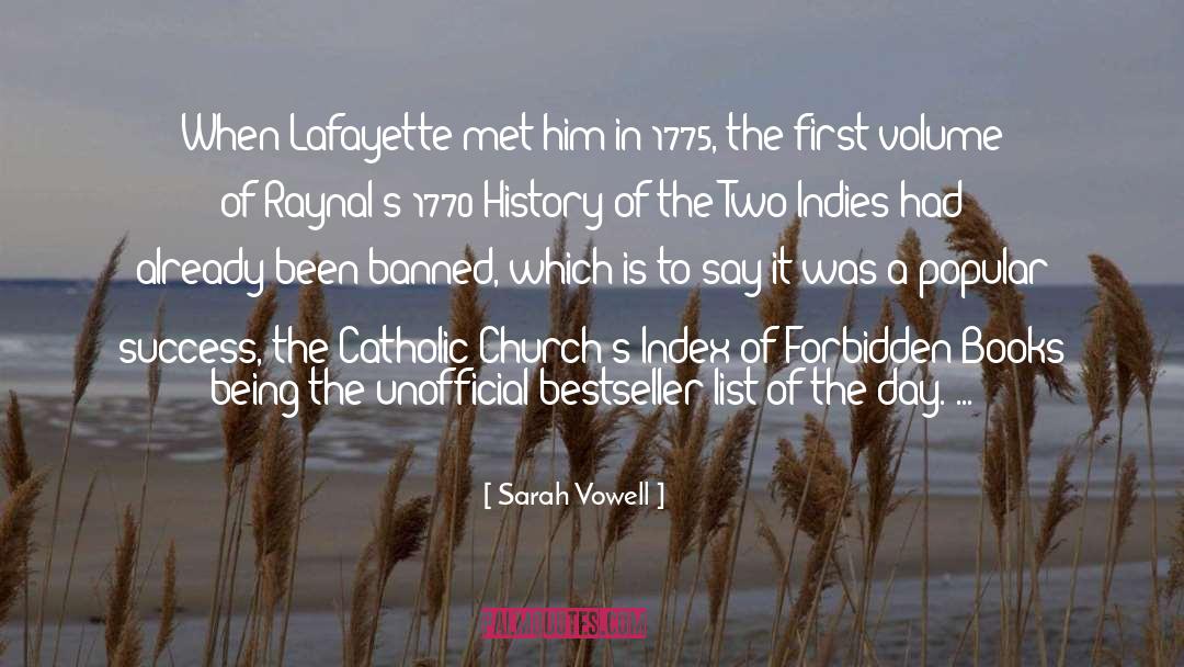 Lafayette quotes by Sarah Vowell