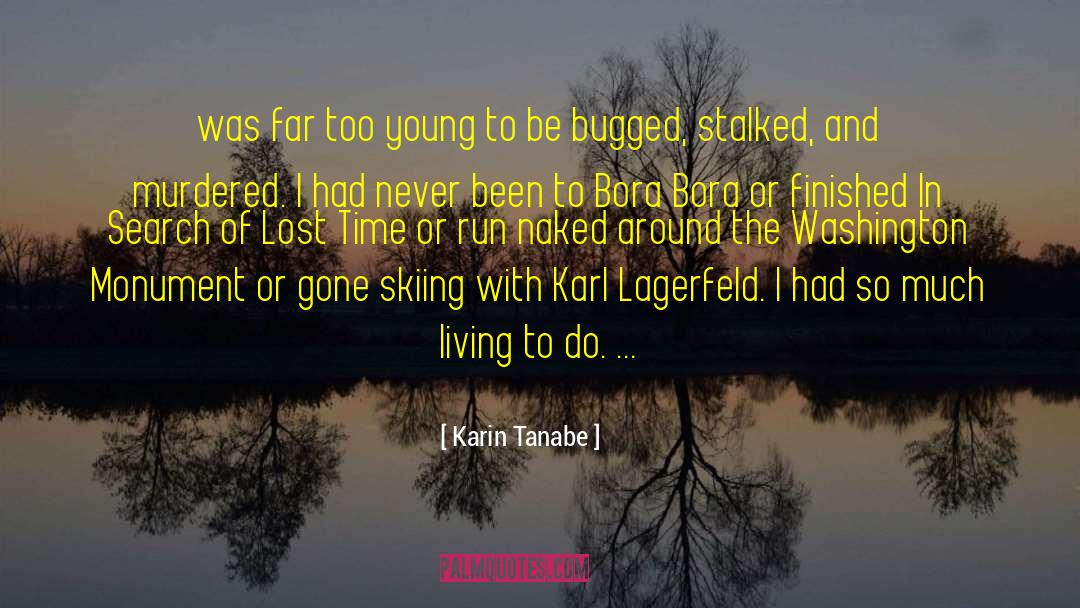 Lagerfeld Deodorant quotes by Karin Tanabe