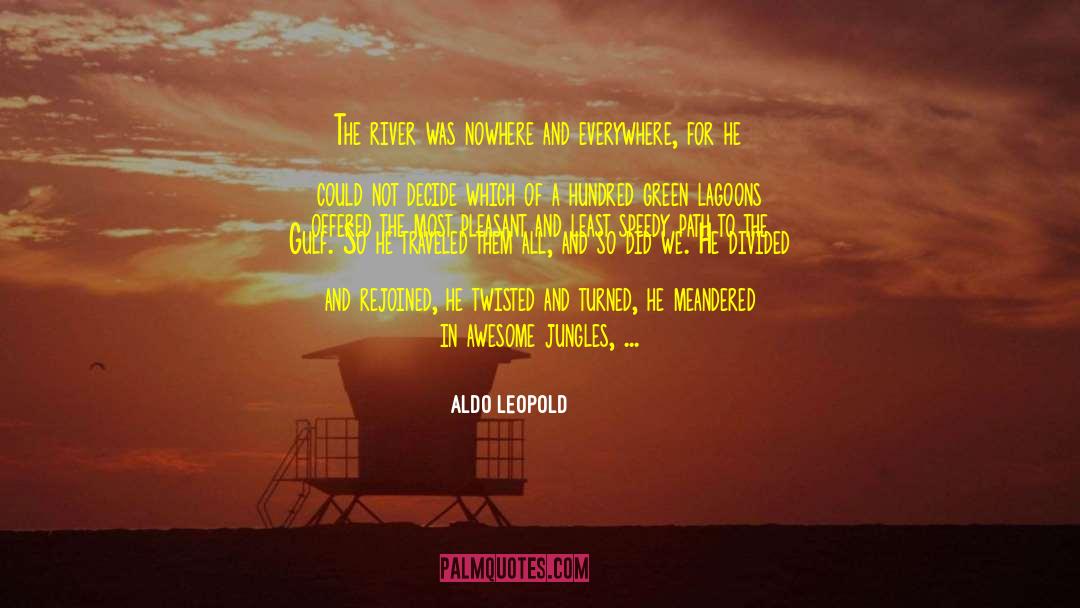 Lagoons quotes by Aldo Leopold