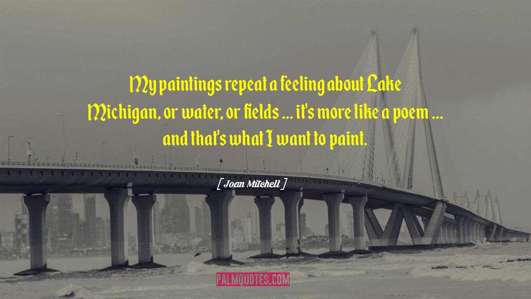 Lake Michigan quotes by Joan Mitchell