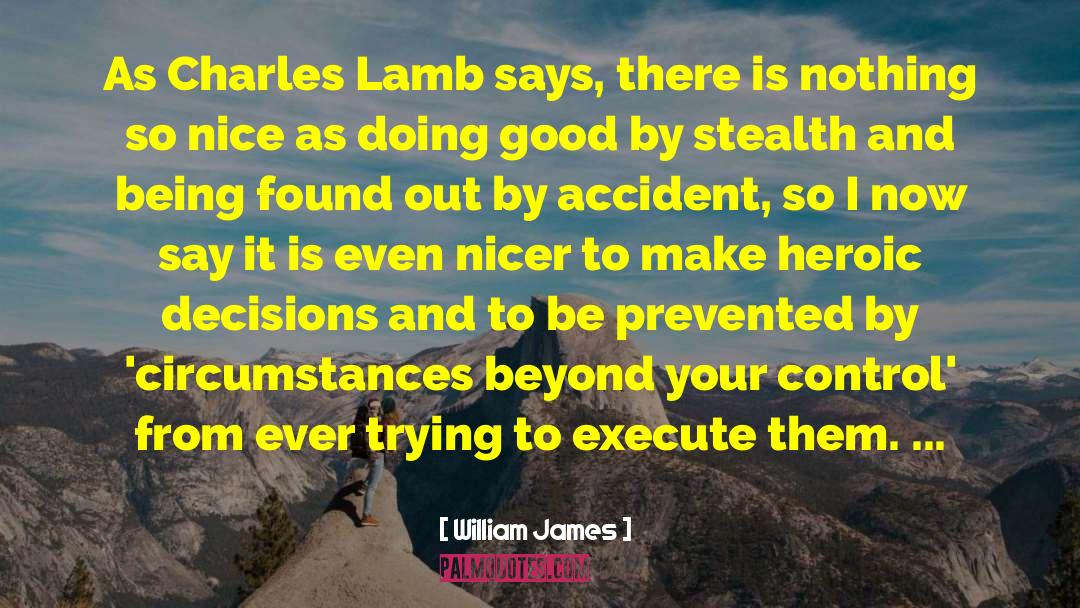 Lamb Shank quotes by William James